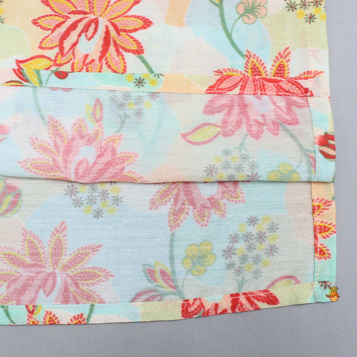 Pre Order: Multicolour Floral Printed Kurta And Pyjama