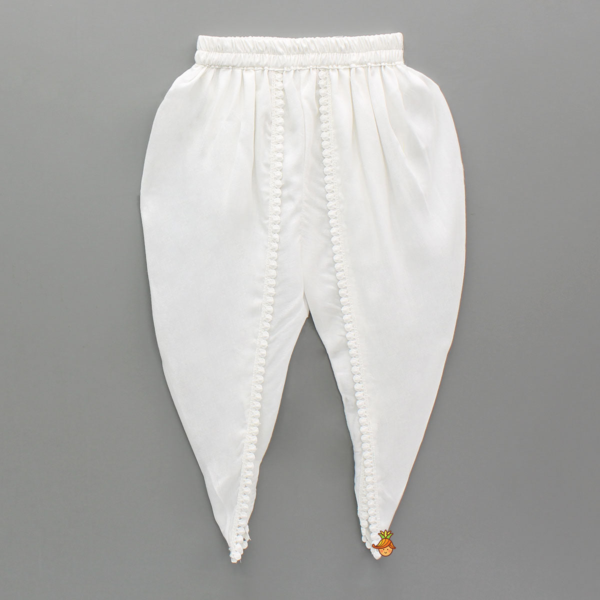 Pre Order: Floral Print Blue Kurta With Dhoti