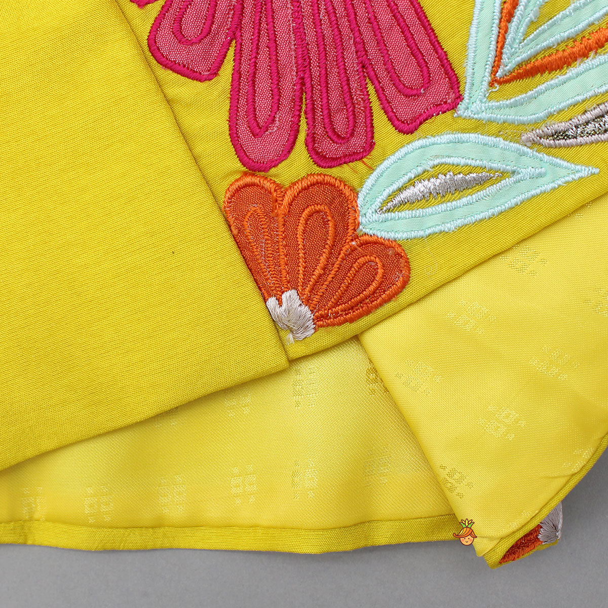 Pre Order: Yellow Kurta With Front Open Jacket And Churidar