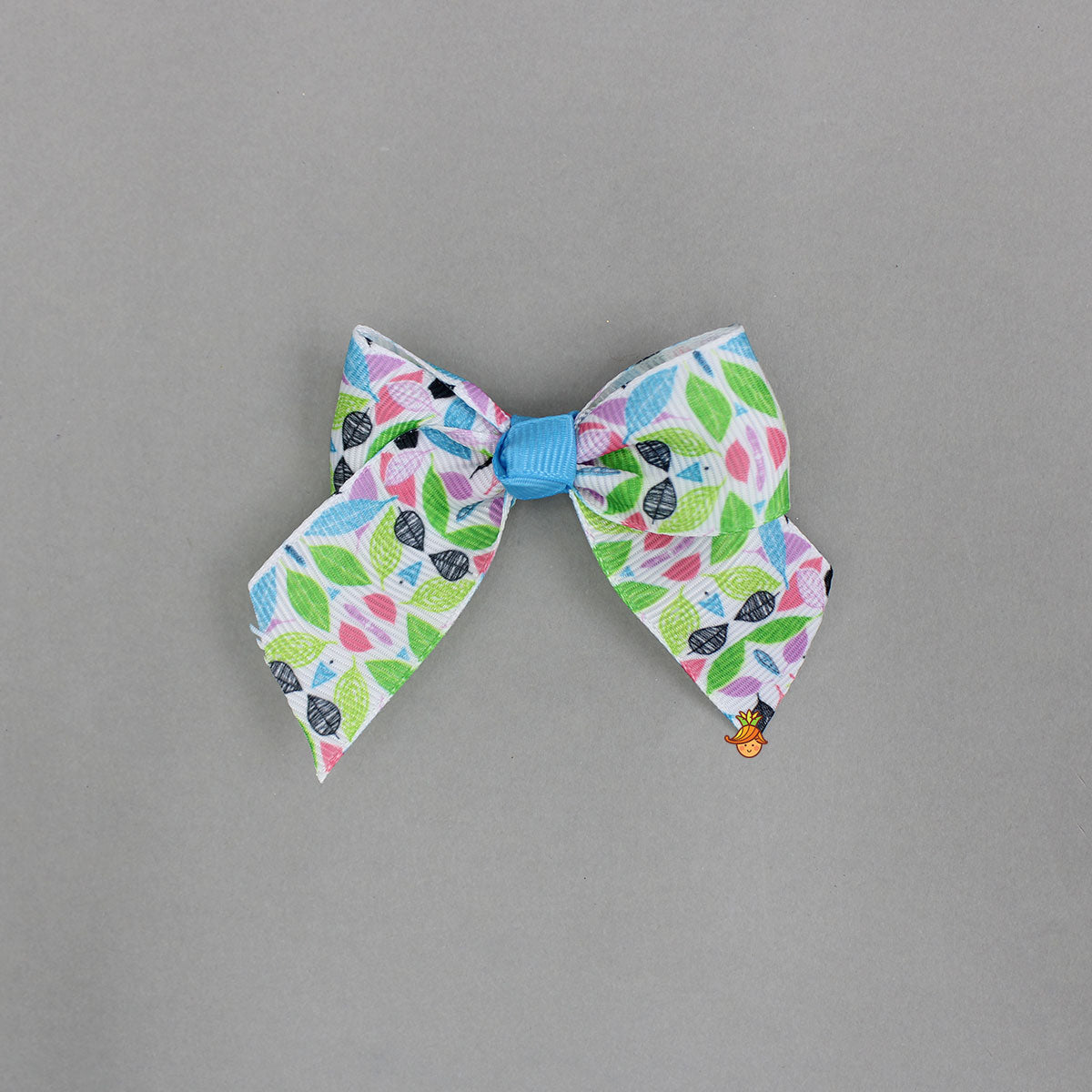 Set of Purple and Multicolor Bow Hair Clips