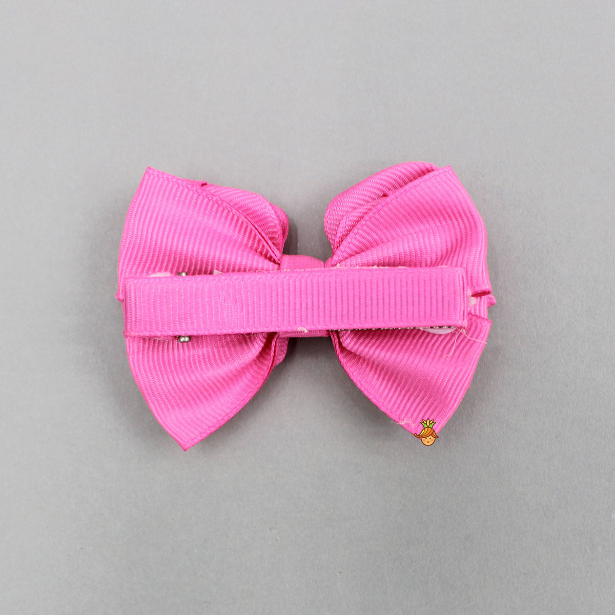 Petal Design Pink Bow Hair Clip