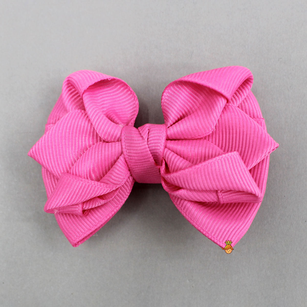 Petal Design Pink Bow Hair Clip