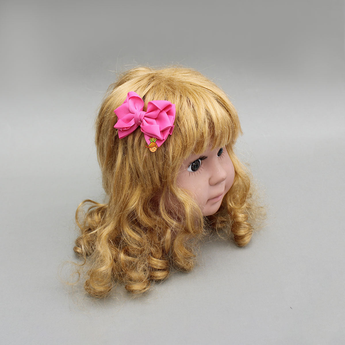 Petal Design Pink Bow Hair Clip