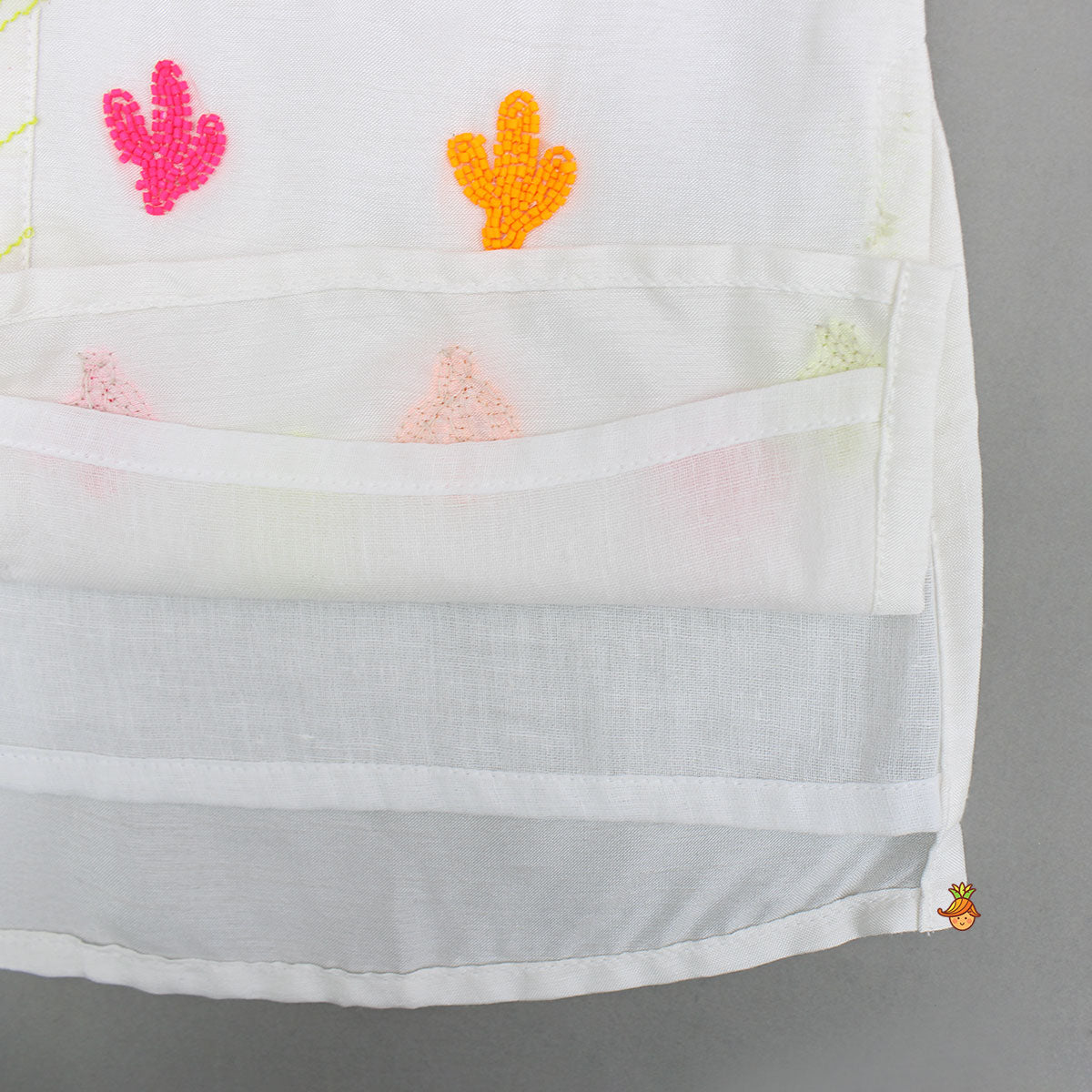 Pre Order: White Multicolour Embroidered Silk Kurta With Pyjama