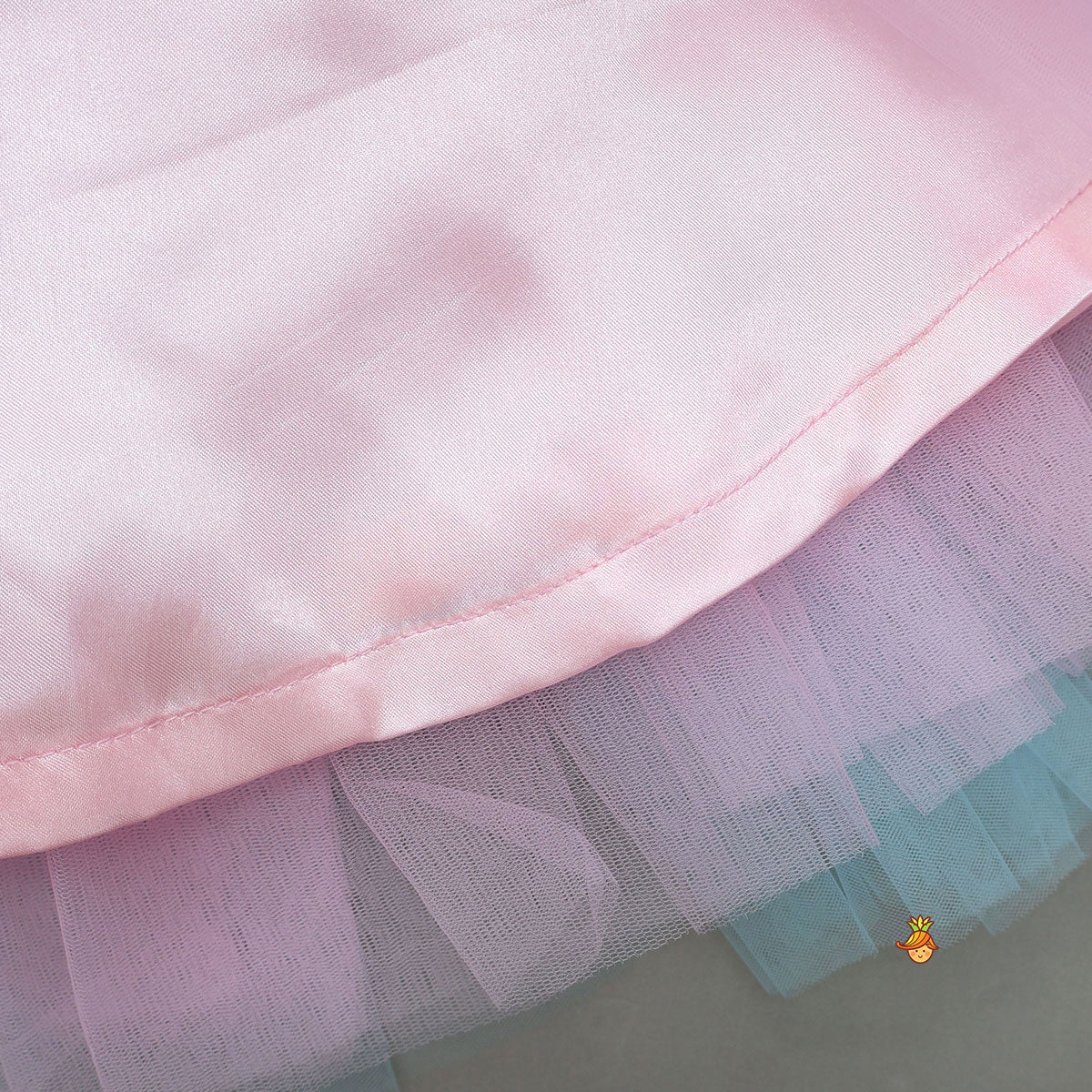 Satin Dress With Sea Creature Embroidery