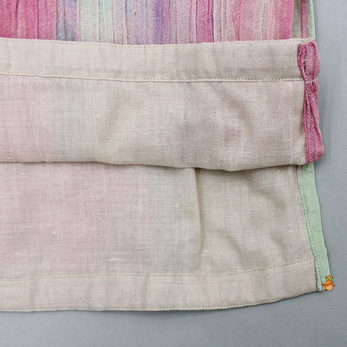 Pre Order: Multicolour Crush Tissue Kurta With Dhoti