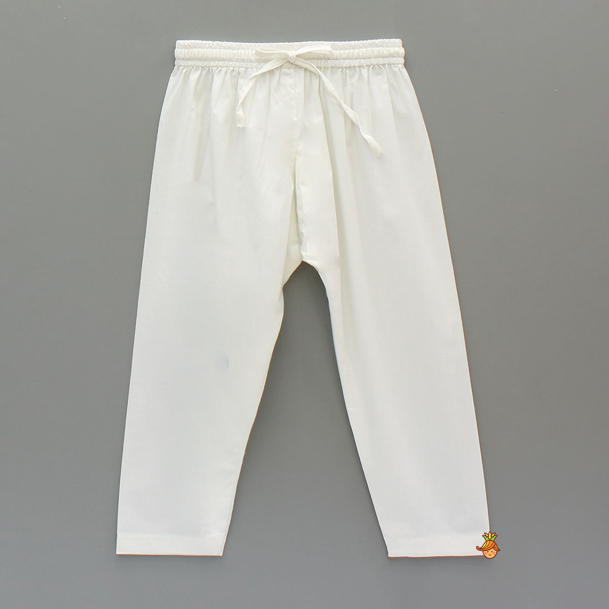 Pintuck Detailed Yellow Printed Kurta With Pyjama