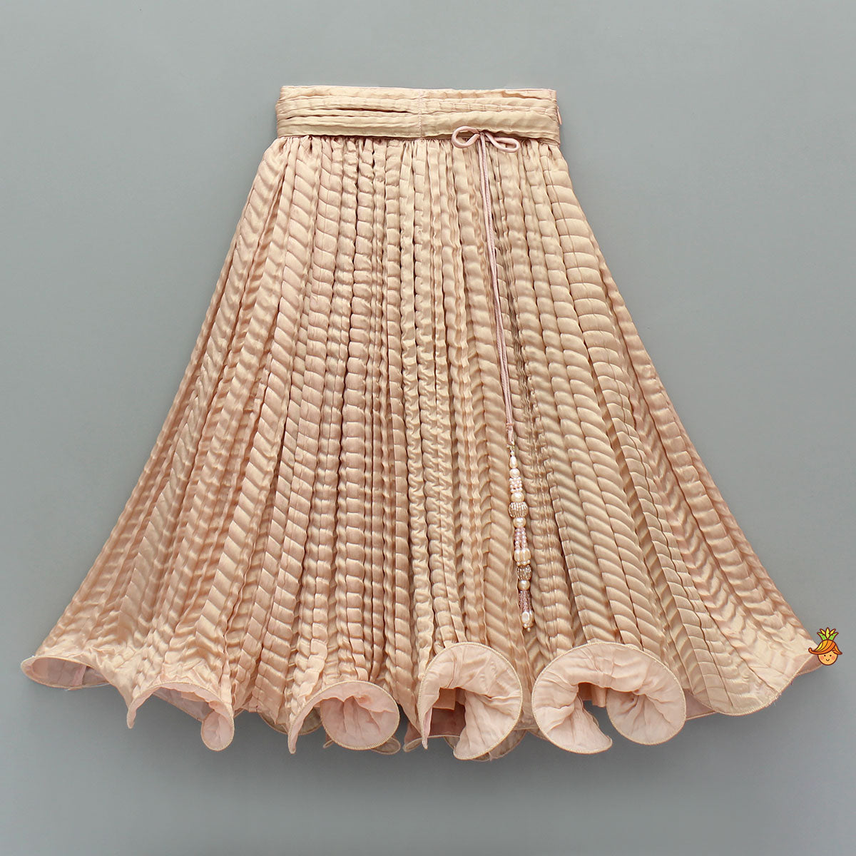 Pre Order: Beautiful Shimmery Halter Neck Top With Lehenga