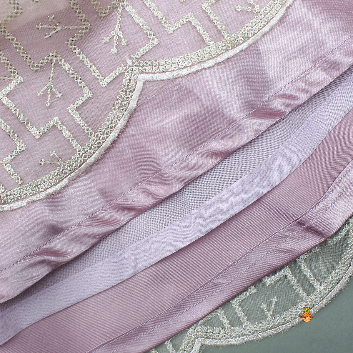 Pre Order: Pink Organza Crop Top With Lehenga