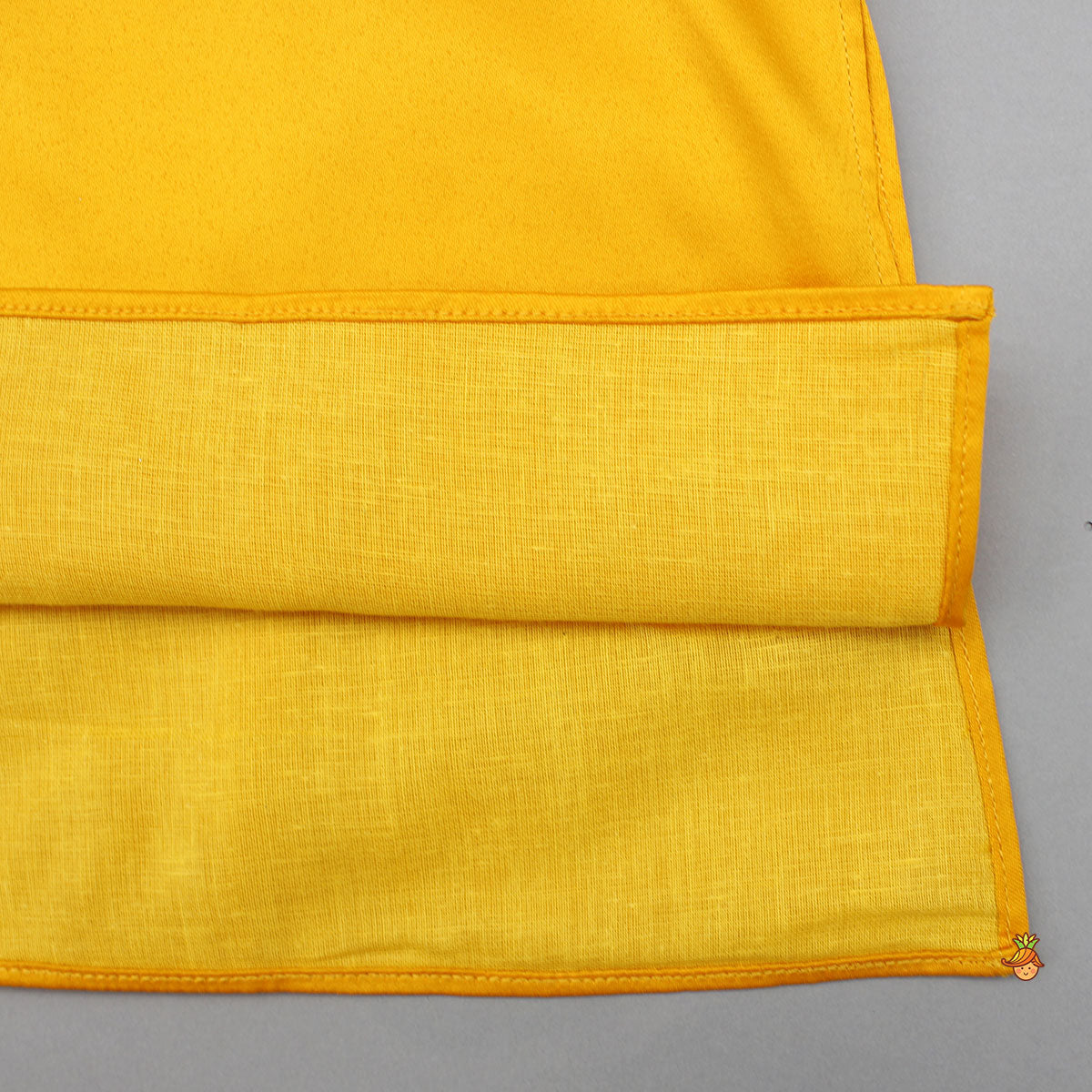 Pre Order: Yellow Kurta With Brocade Jacket And Pyjama
