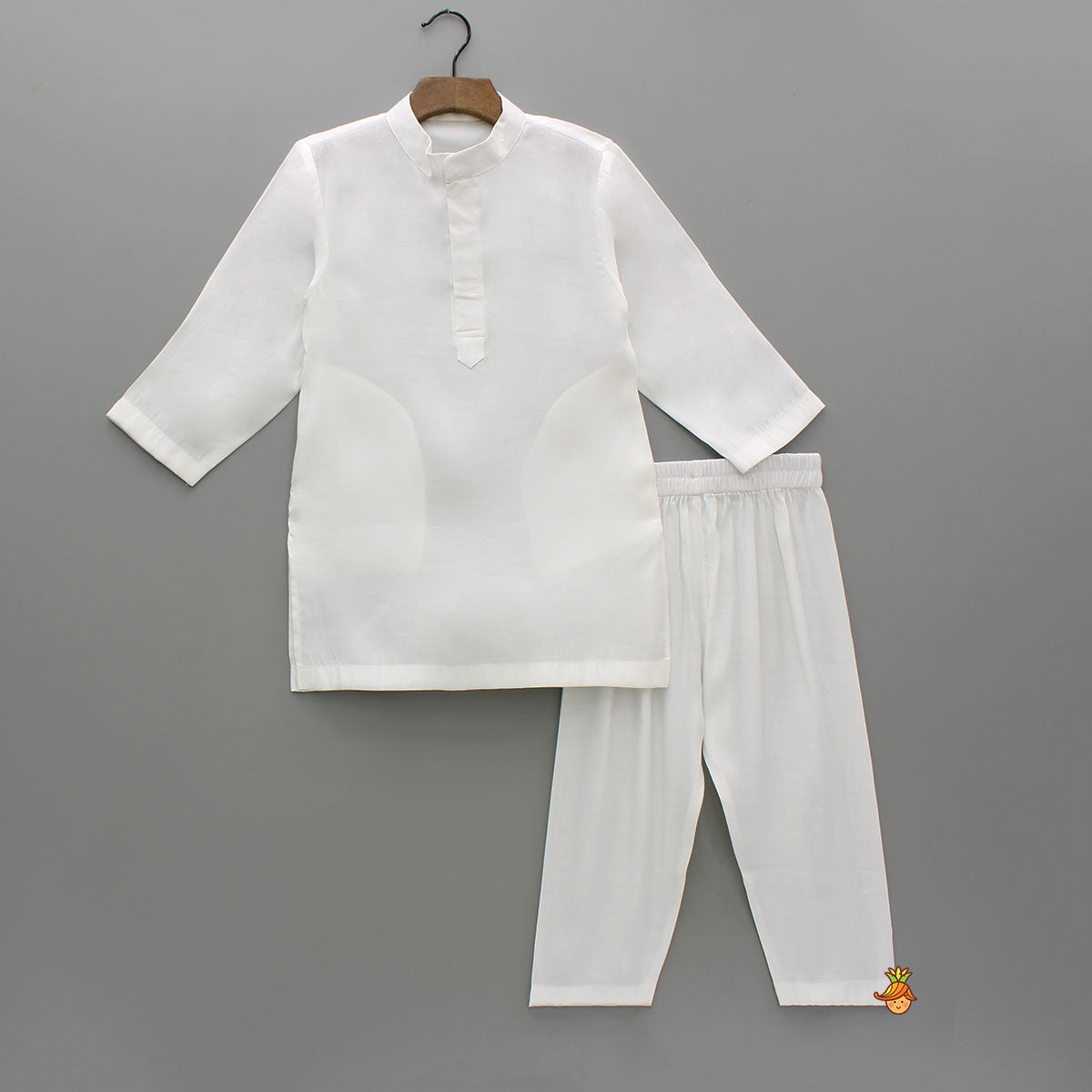 Pre Order: White Kurta With Zardozi Embroidered Sheen Yellow Jacket And Pyjama