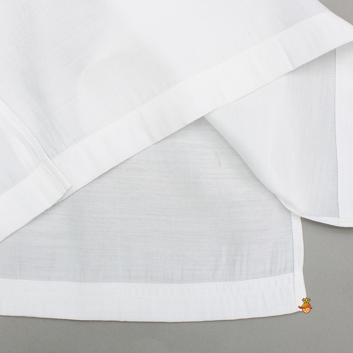 Pre Order: White Kurta With Zardozi Embroidered Sheen Yellow Jacket And Pyjama