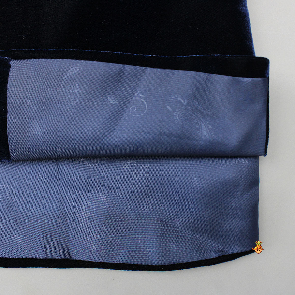 Pre Order: Stylish Embroidered Blue Velvet Sherwani With White Pyjama
