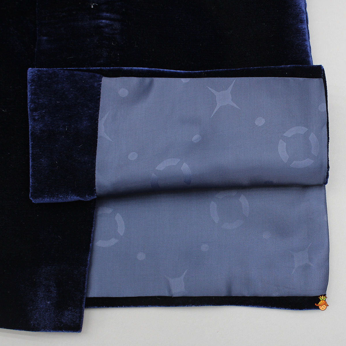 Pre Order: Stylish Embroidered Blue Velvet Sherwani With White Pyjama
