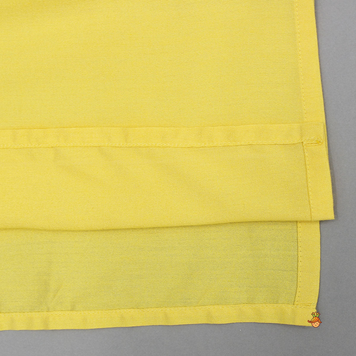 Pre Order: Yellow Kurta With Printed Jacket And Pyjama