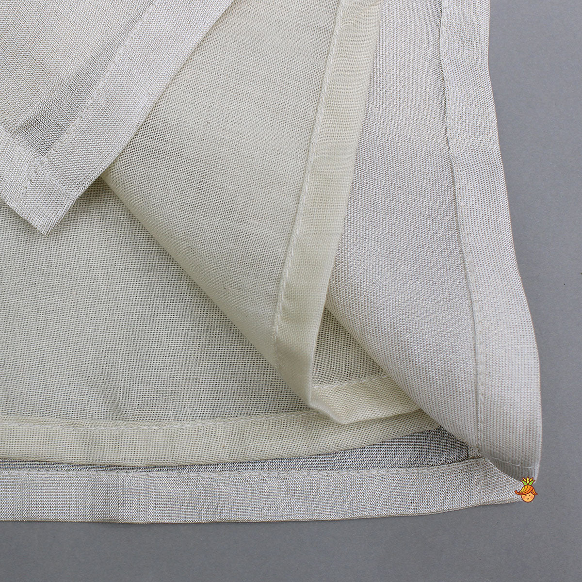 Pre Order: Shimmery Ivory Kurta With Front Open Gota Embroidered Jacket And Pyjama