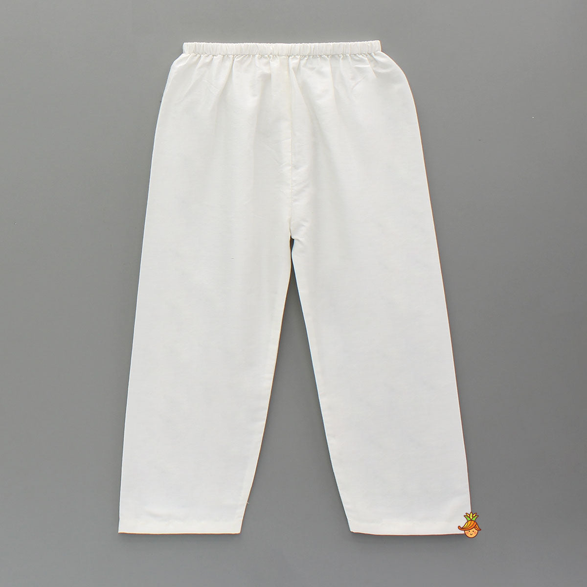 Pre Order: Blue Printed Kurta With Front Open Jacket And Pyjama