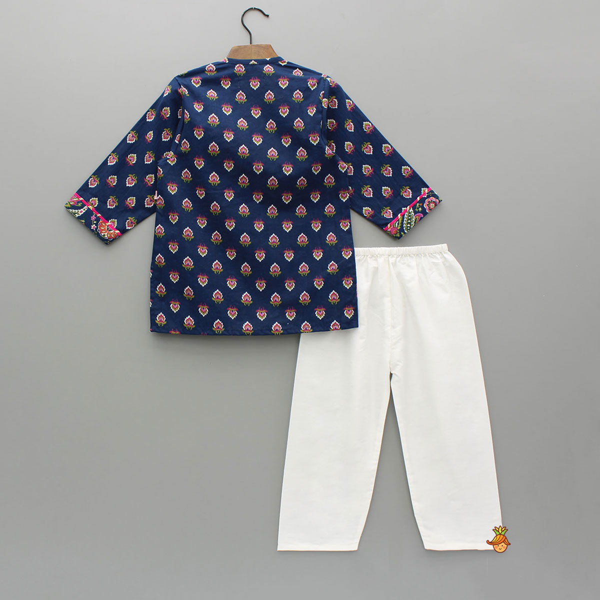 Pre Order: Blue Printed Stylish Kurta And Pyjama