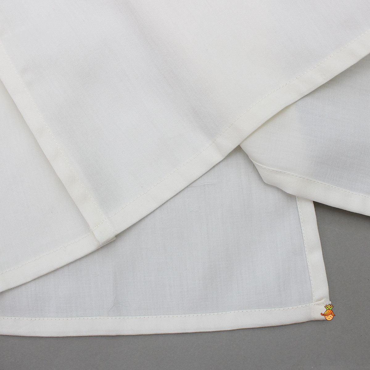 Pre Order: Off White Kurta With Front Open Sequin Laced Jacket And Dhoti