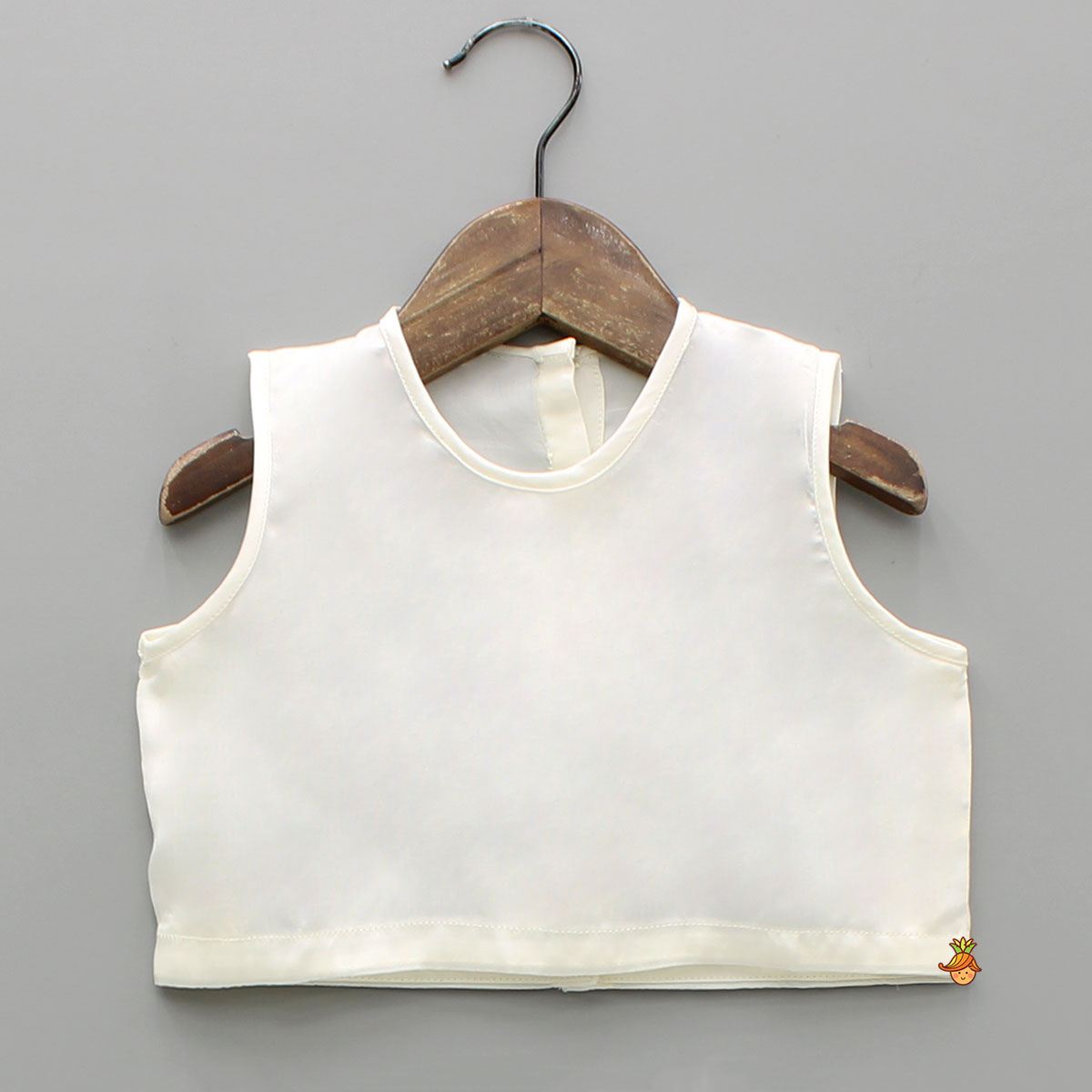 Pre Order: White Organza Vest With Top And Palazzo