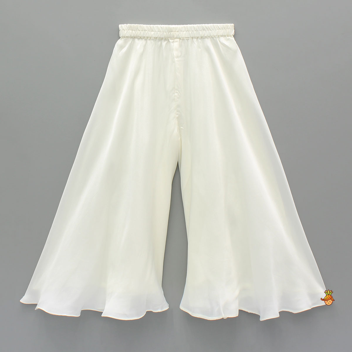 Pre Order: White Organza Vest With Top And Palazzo