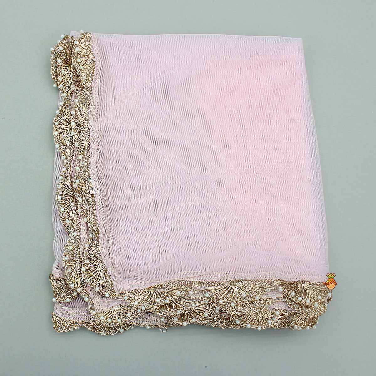 Pre Order: Pink Floral Embroidered Stylish Hem Top With Palazzo And Dupatta