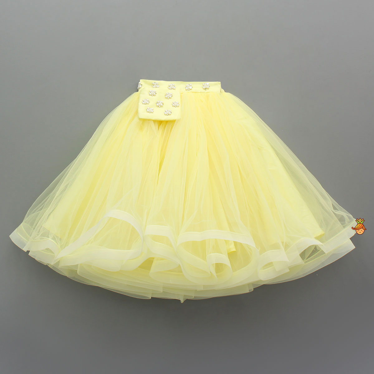 Pre Order: Stylish Yellow Crop Blazer Style Top With Flared Lehenga