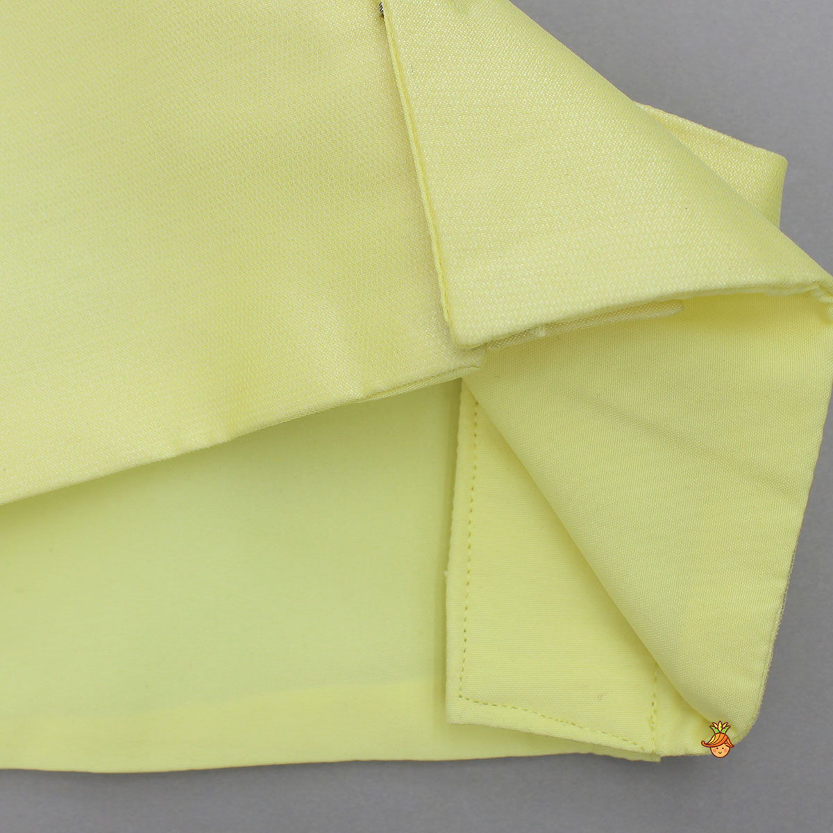 Pre Order: Stylish Yellow Crop Blazer Style Top With Flared Lehenga