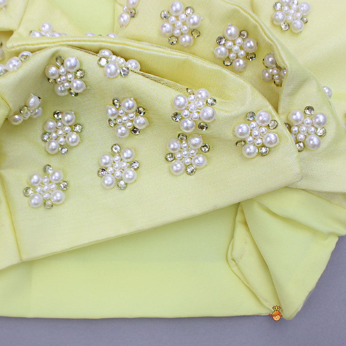 Pre Order: Stylish Yellow Crop Blazer Style Top With Flared Lehenga