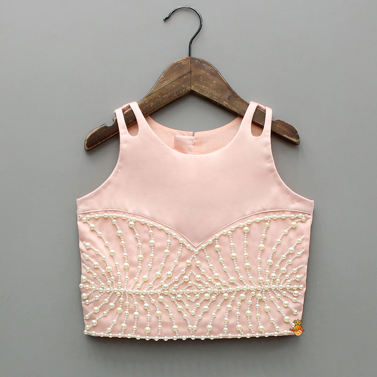 Pre Order: Pink Satin Crop Top With Palazzo