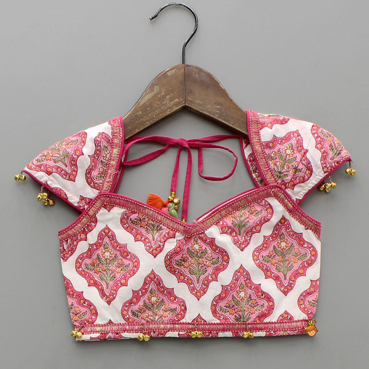 Pre Order: Beautiful Cotton Printed Sweetheart Neck Top With Printed Lehenga And Dupatta