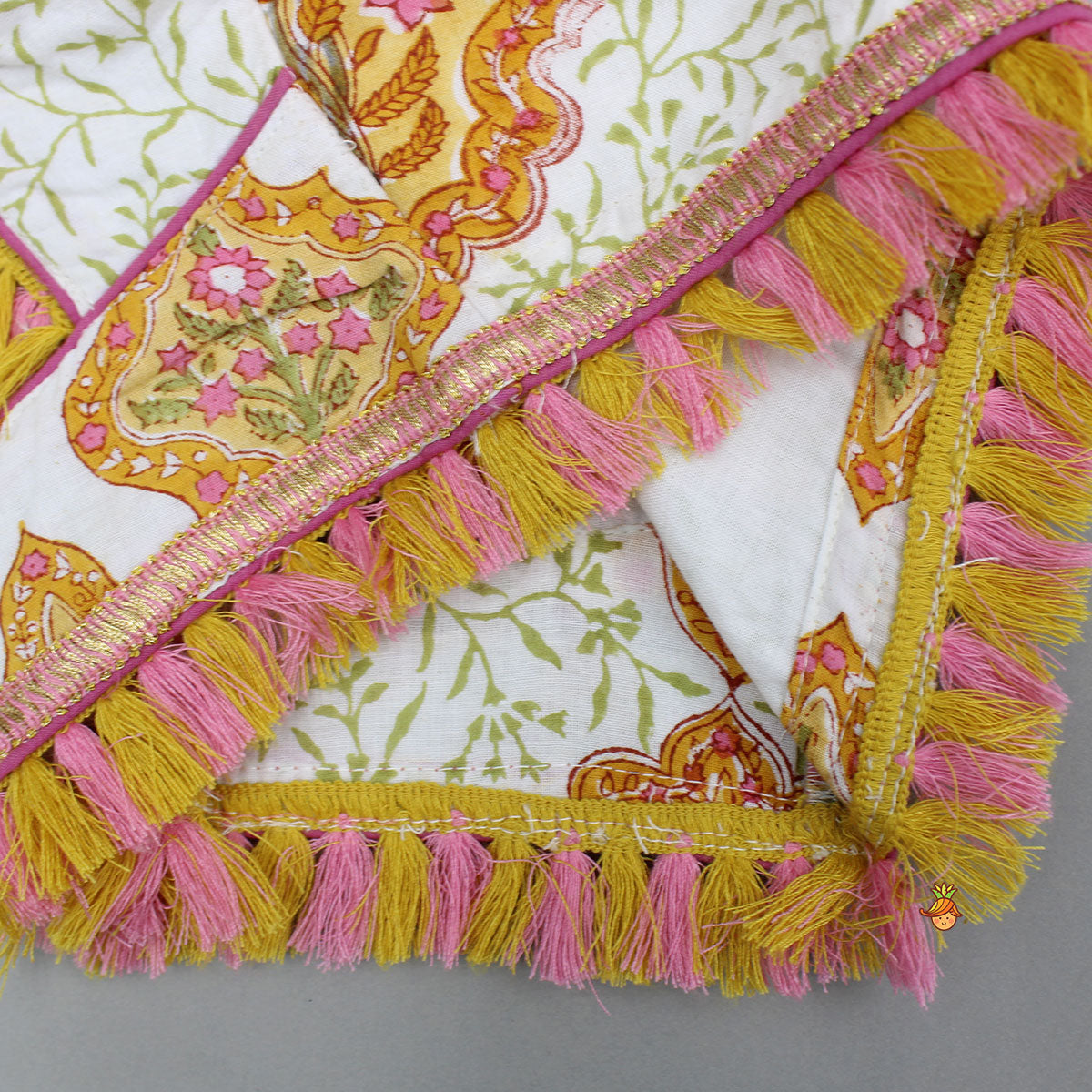 Pre Order: Stylish Cotton Printed Top With Printed Lehenga And Dupatta