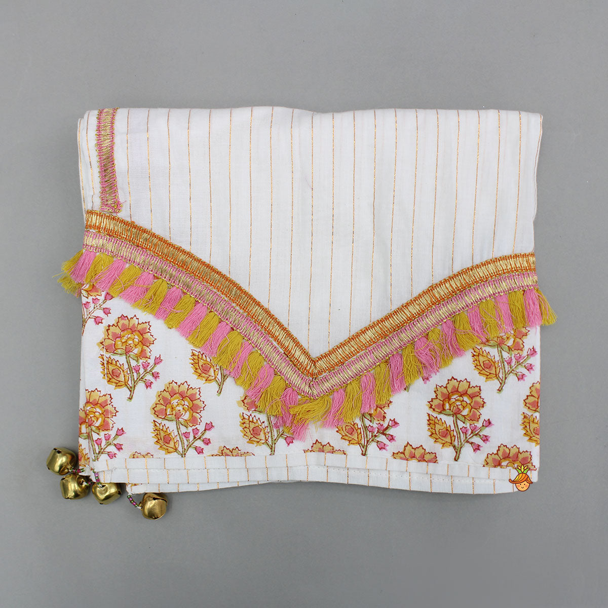 Pre Order: Stylish Cotton Printed Top With Printed Lehenga And Dupatta