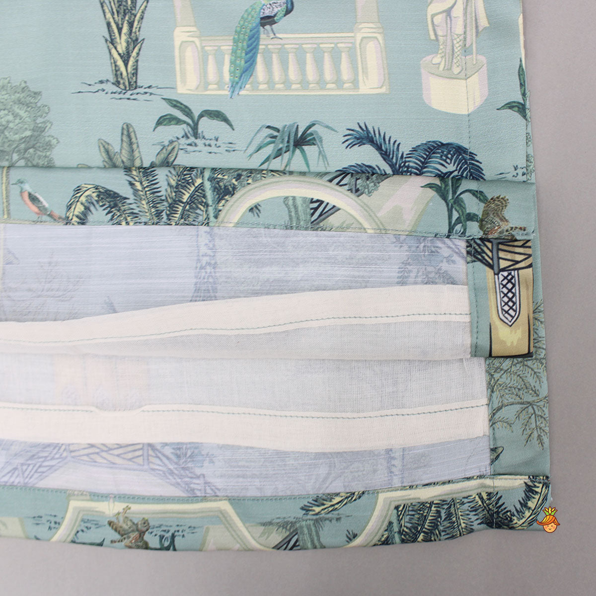 Pre Order: Digital Printed Green Kurta With Pyjama