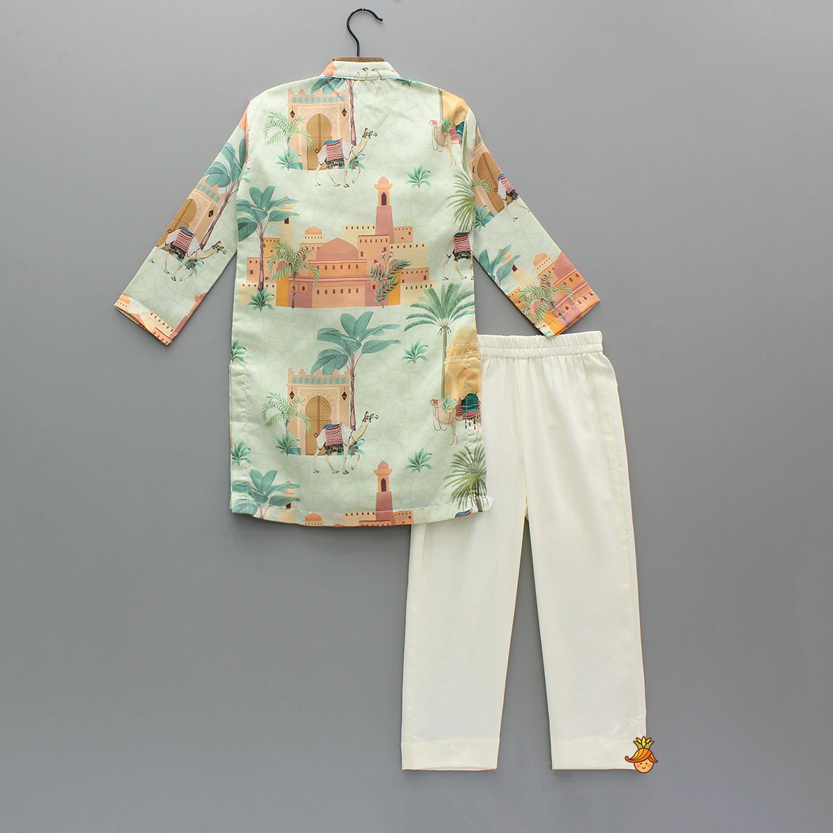 Pre Order: Exquisite Ethnic Print Kurta With Pyjama