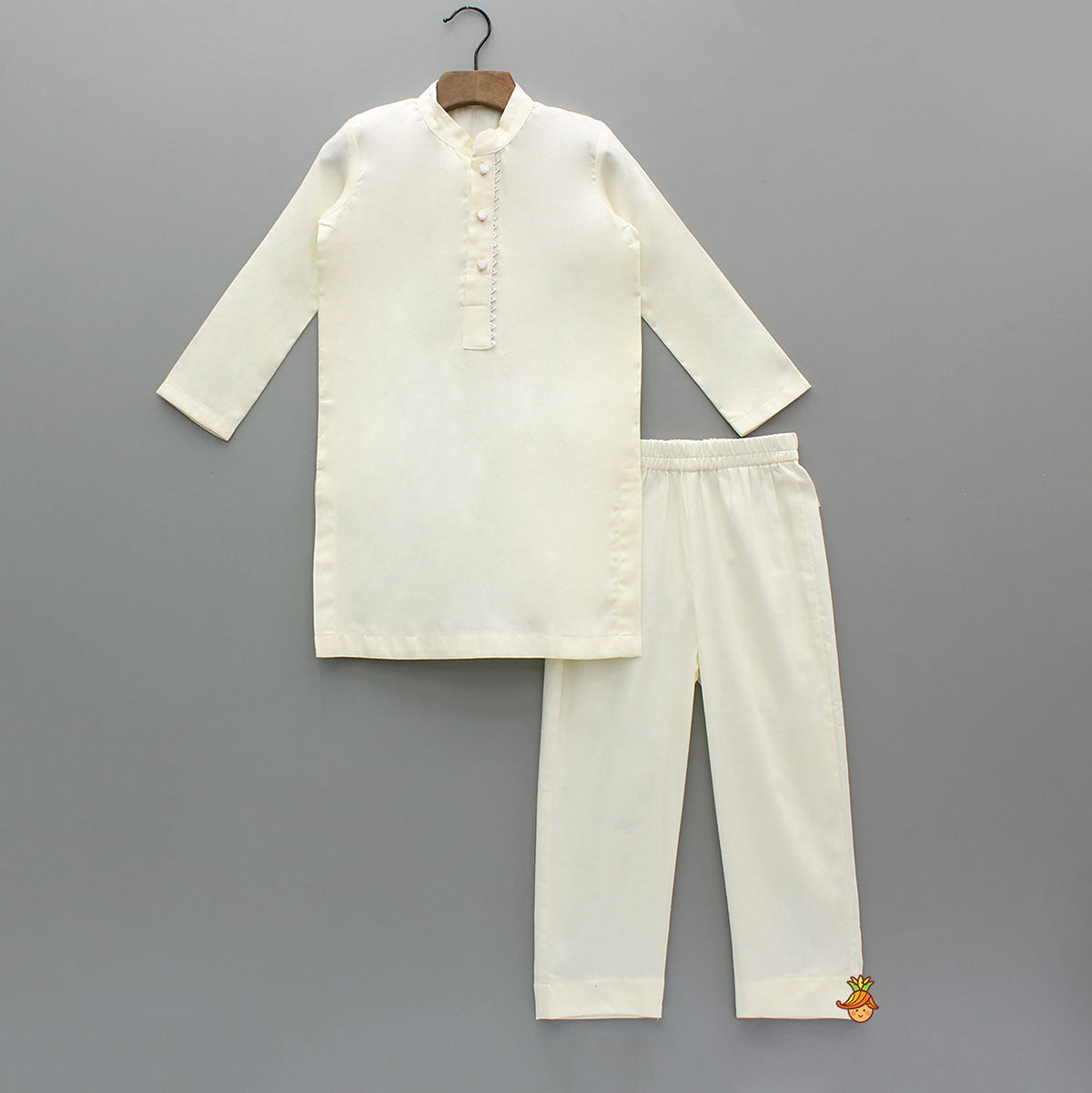 Pre Order: Kurta With Exquisite Yellow Ethnic Printed Jacket And Pyjama