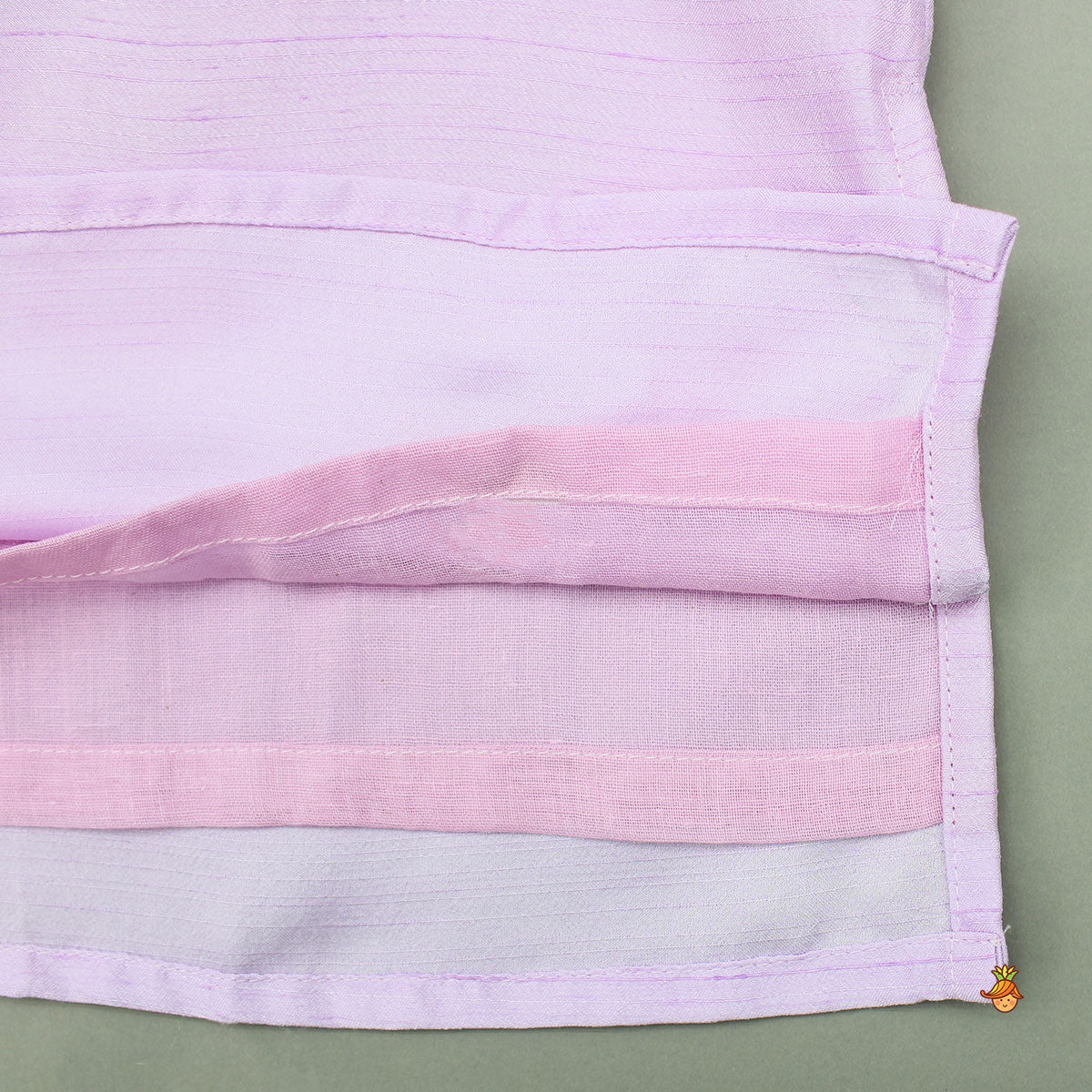 Pre Order: Floral Embroidered Lilac Kurta With Pyjama