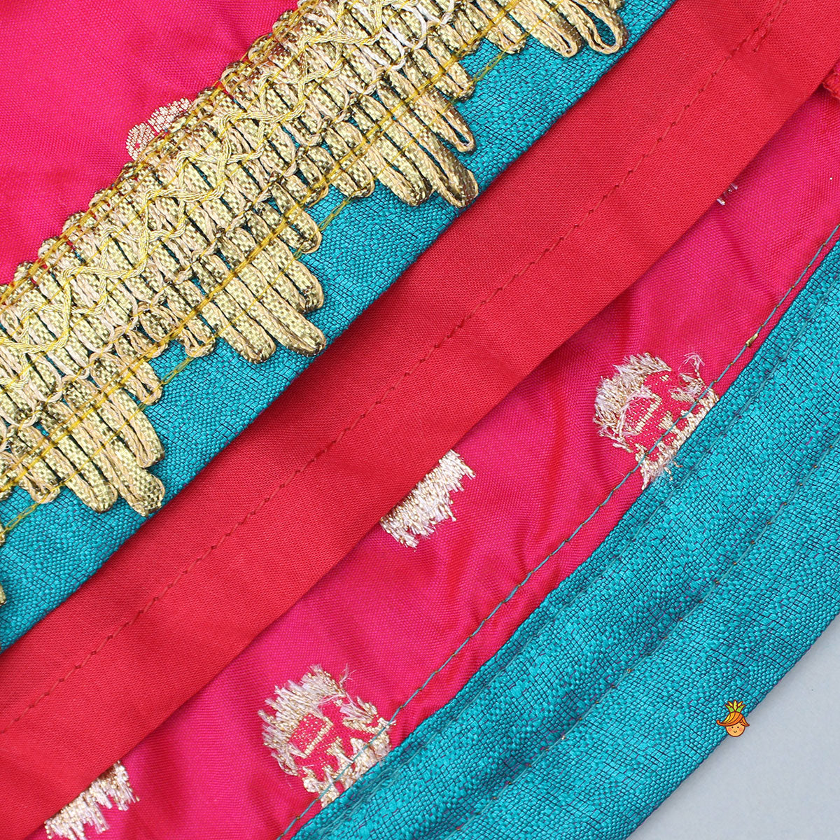 Pre Order: Banarasi Brocade Pink Dress
