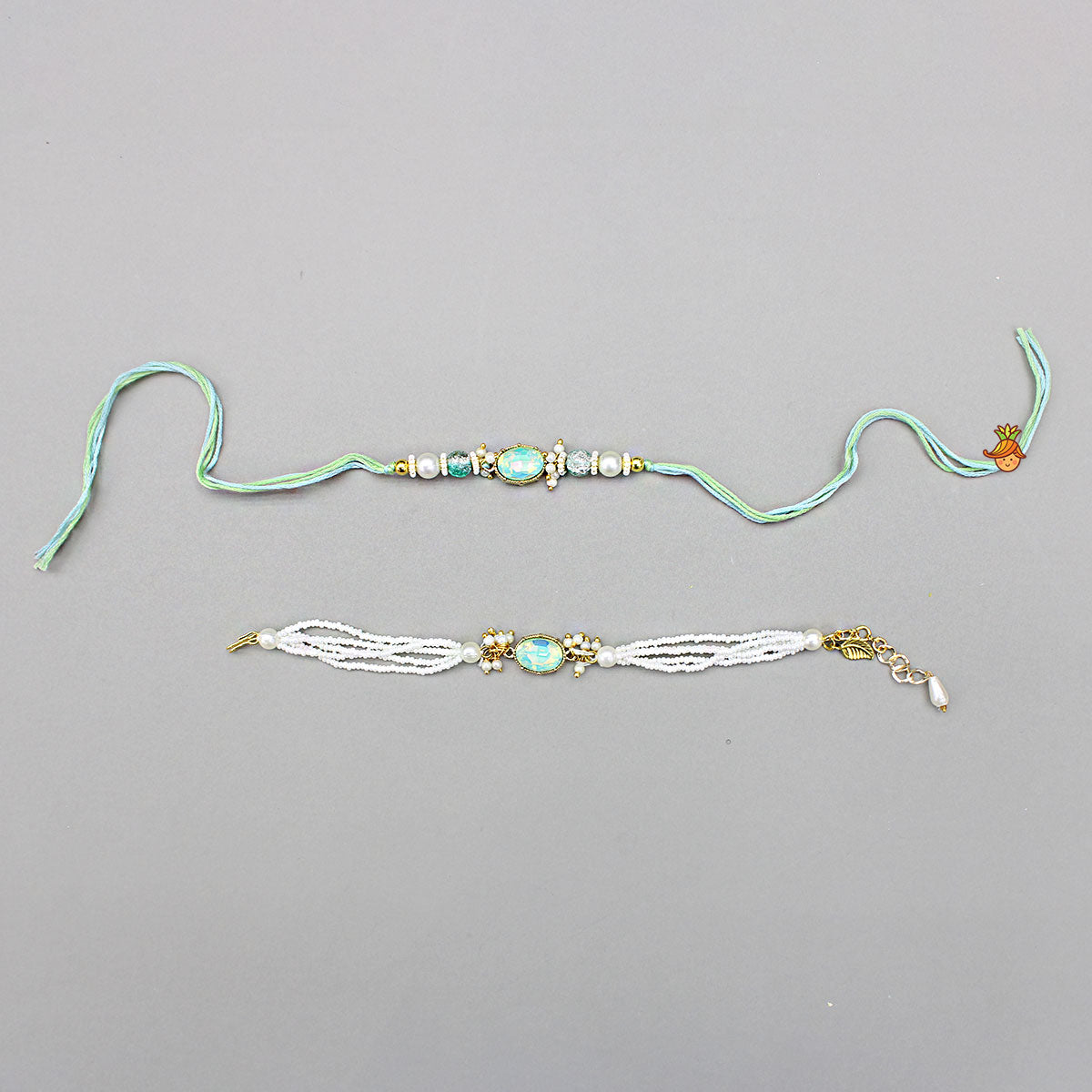 Beautiful Beaded Rakhi Set