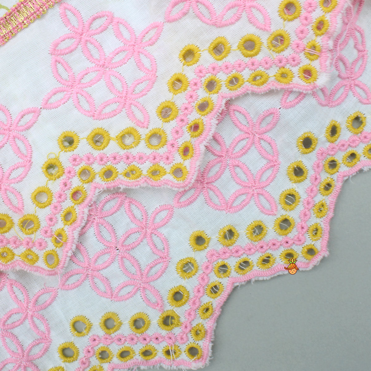 Pre Order: Angarkha Style Floral Printed Cotton Kurti With Dhoti