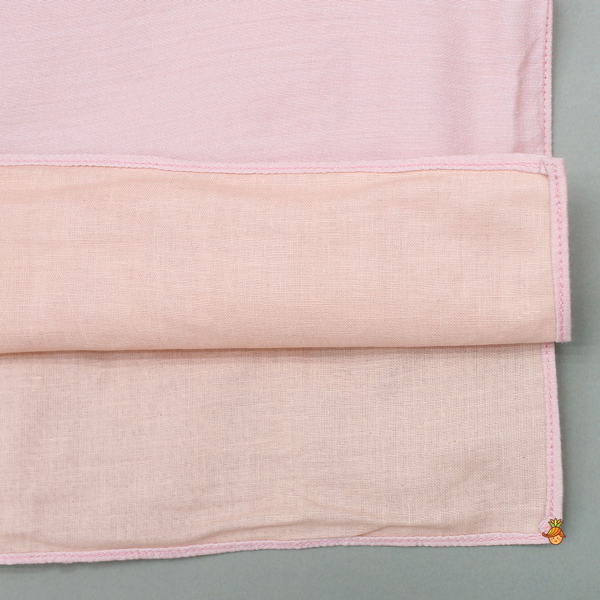Pre Order: Pink Kurta With Zari Detailed Multi Tone Jacket And Pyjama
