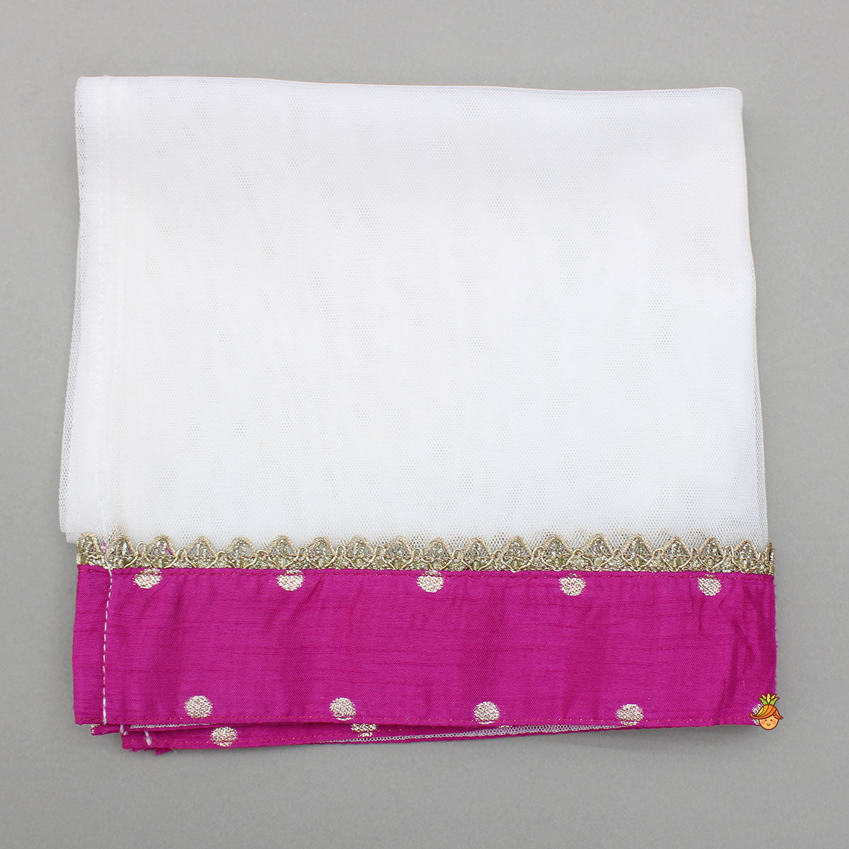 Pre Order: Pink Sleeveless Top With Brocade Palazzo And Dupatta