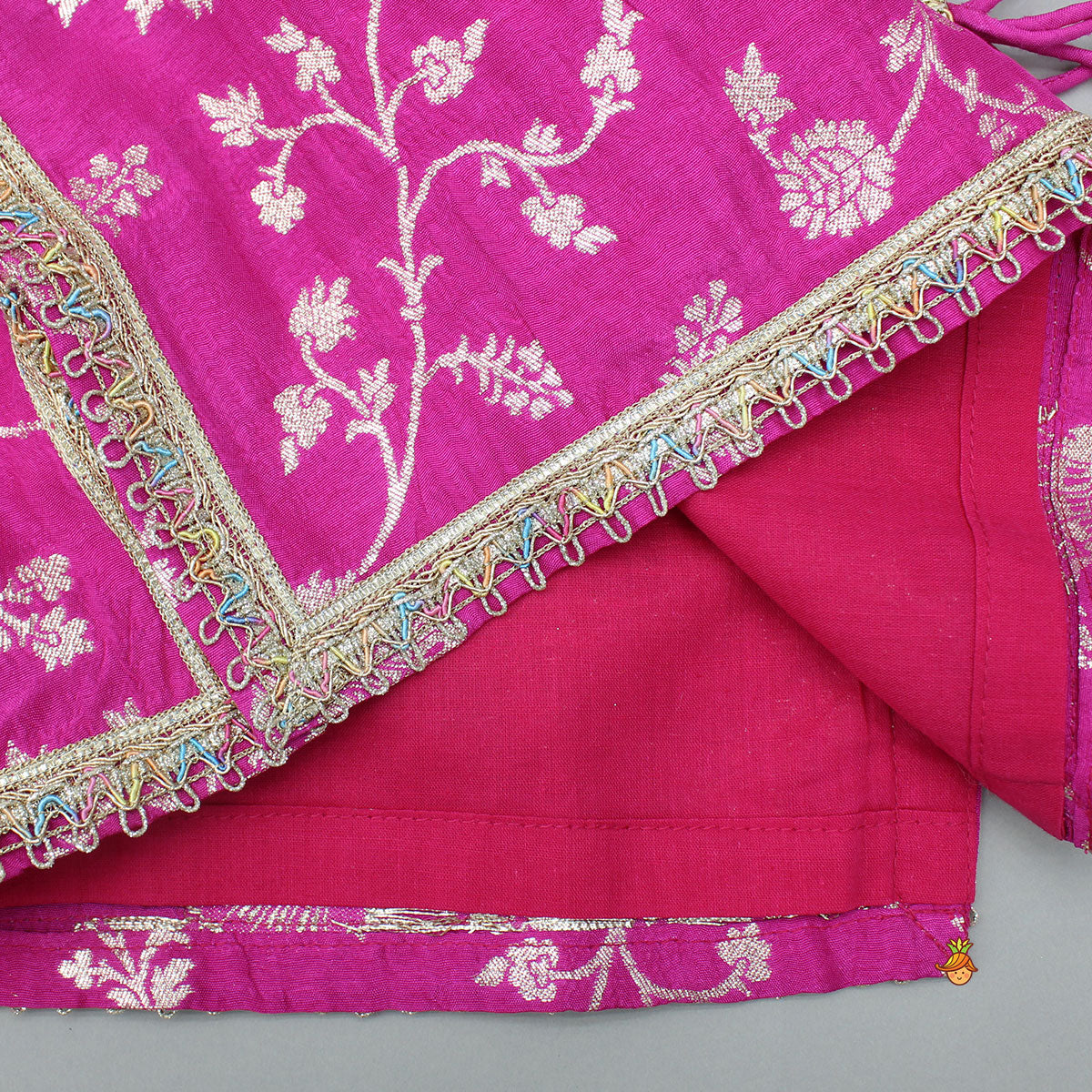 Pre Order: Gorgeous Pink Halter Neck Embroidered Kurti With Sharara And Dupatta