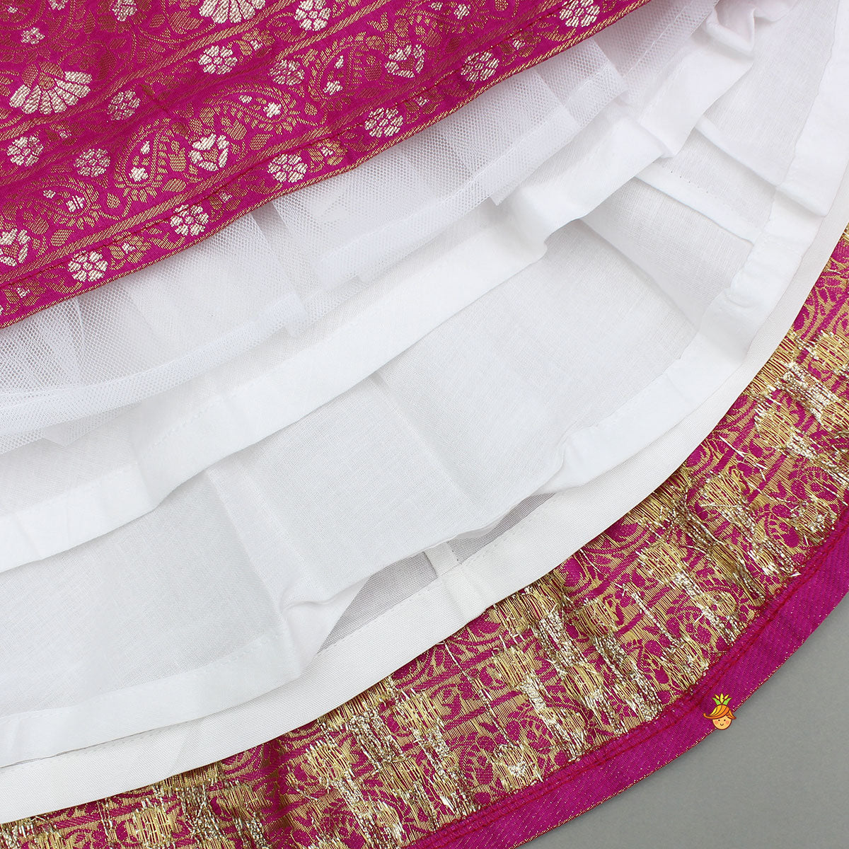Pre Order: Beautiful Pink Embroidered Halter Neck Top With Lehenga And Dupatta With Potli Bag