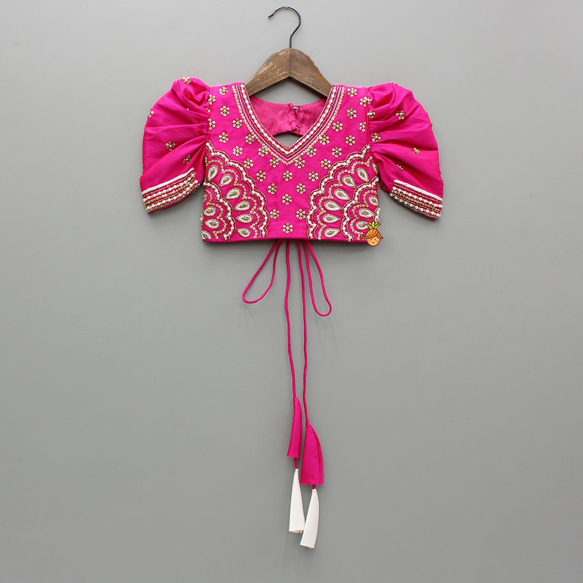 Pre Order: Pink Embroidered Top With Stylish Lehenga And Dupatta