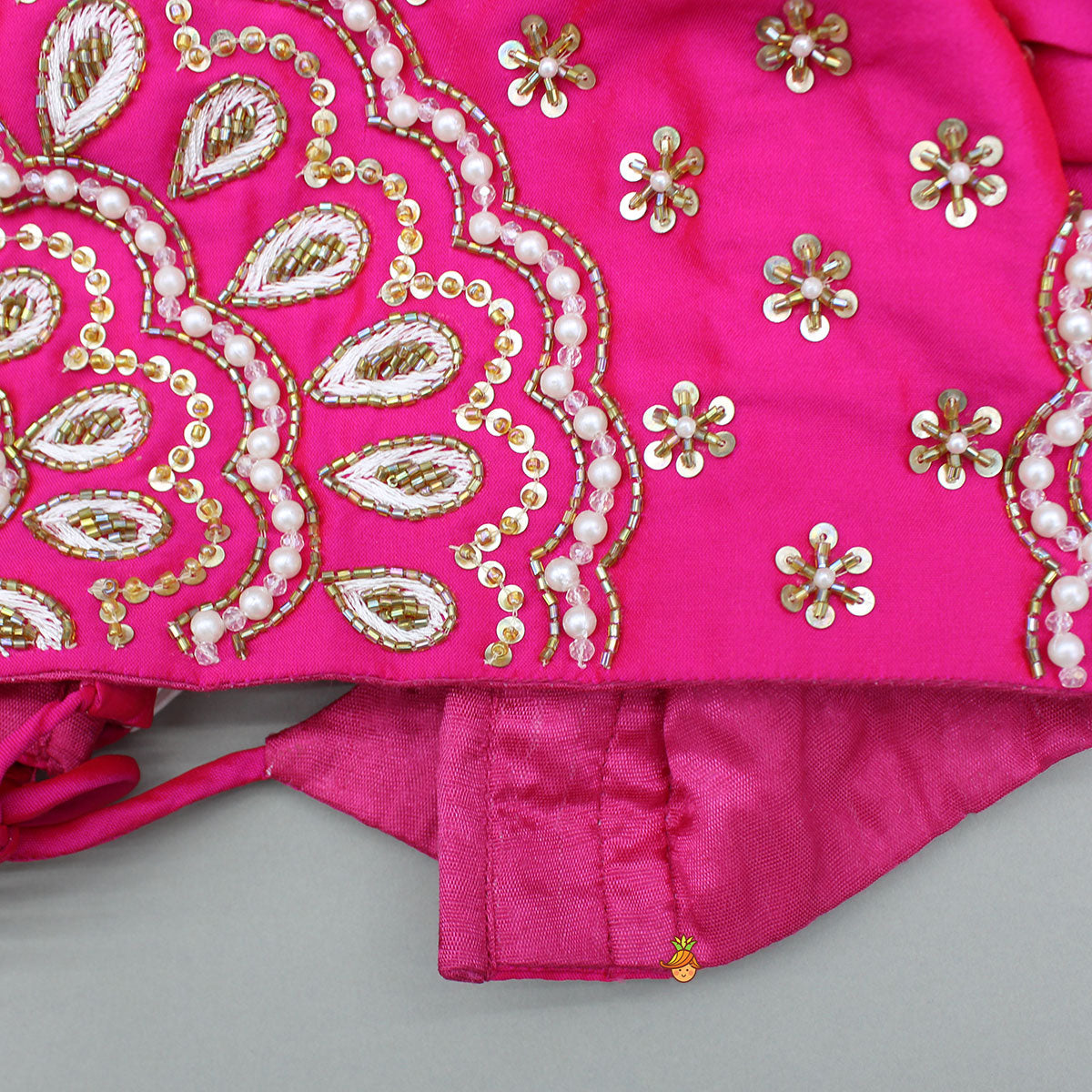 Pre Order: Pink Embroidered Top With Stylish Lehenga And Dupatta