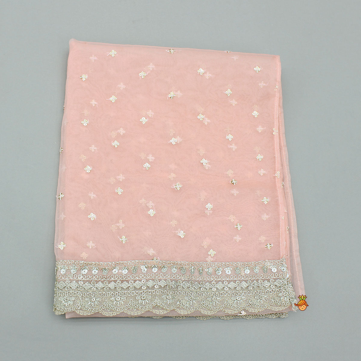 Booti Embroidered Kurti And Palazzo With Matching Dupatta