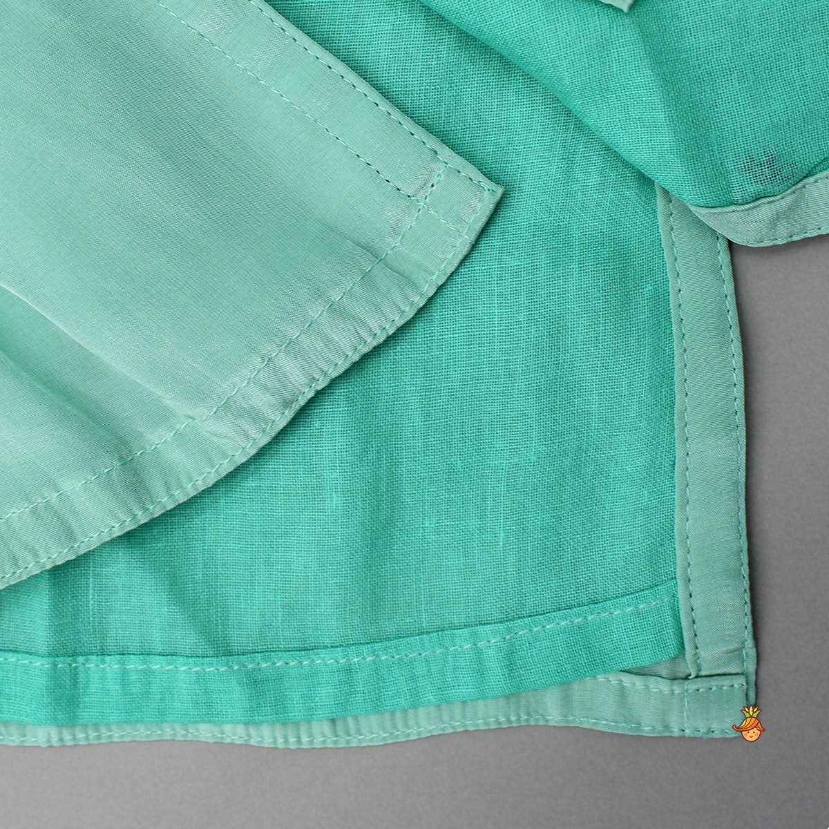 Pre Order: Floral Green Hand Embroidered Kurta With Pyjama