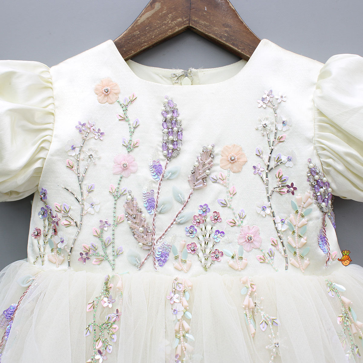Pre Order: Dreamy Floral Off White Flared Dress