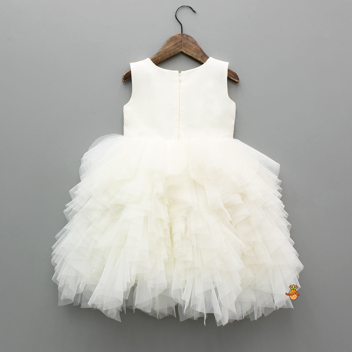 Pre Order: Fresh Tropical Embroidered Ruffled Dress